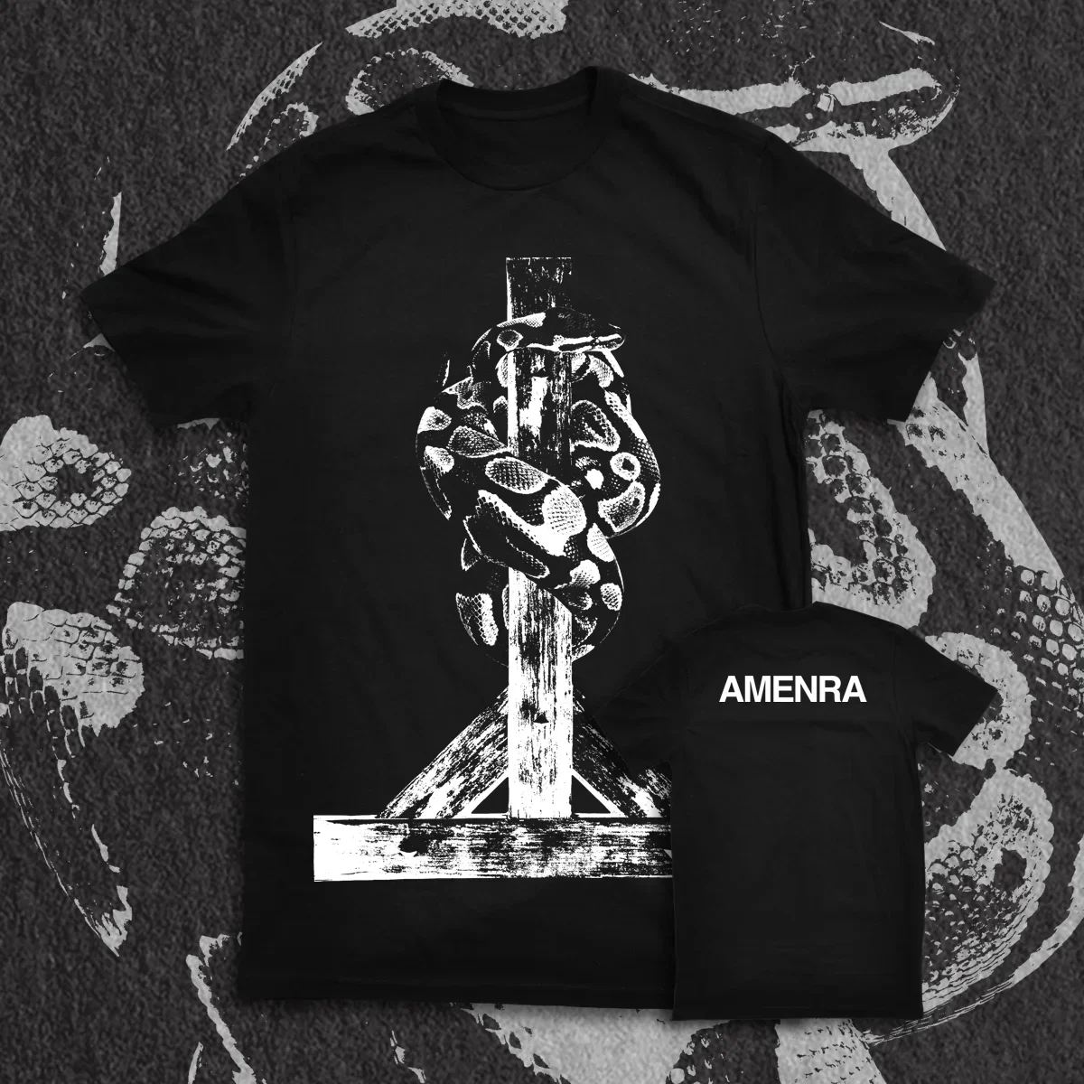 AMENRA &quotSNAKE&quot СОРОЧКА унисекс ХЛОПКОВАЯ ФУТБОЛКА