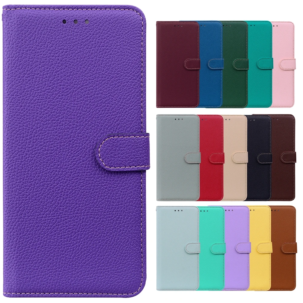 

A03S Phone Wallet Book Case on for Funda Samsung Galaxy A03S A02 A02S A01 A03 Core Cases Luxury Litchi Flip Back Cover Card Bag