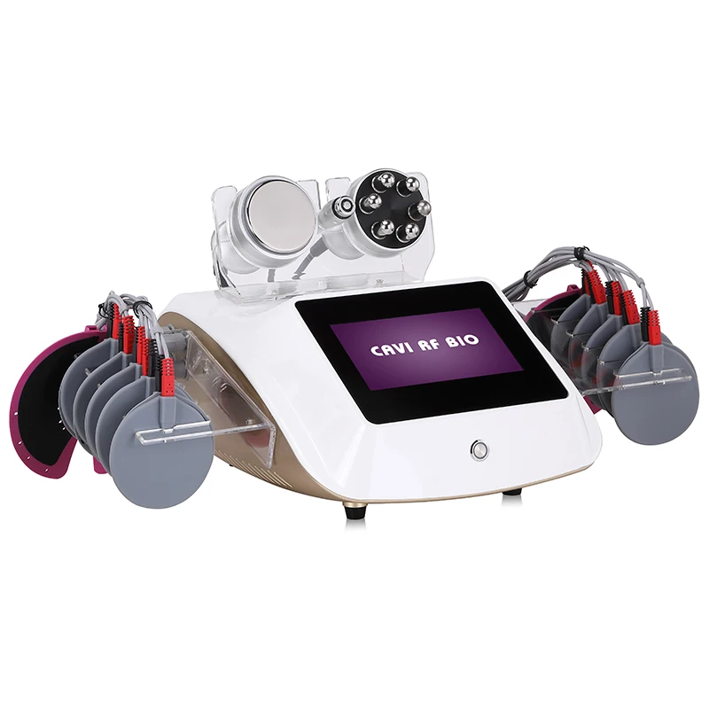 Портативный 4 в 1 40 К кавитационный ультразвуковой 12 липолазер микротоковая