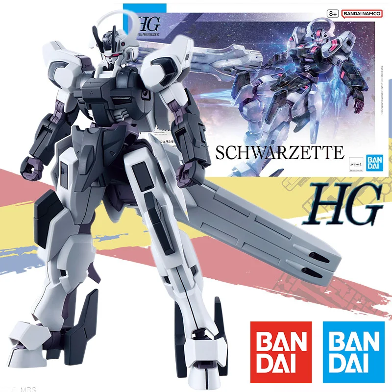 

Bandai Original HG 1/144 The Witch From Mercury Series SCHWARZETTE GUNDAM Figure Movable Assembly Model Kit Toy Gift for Kids