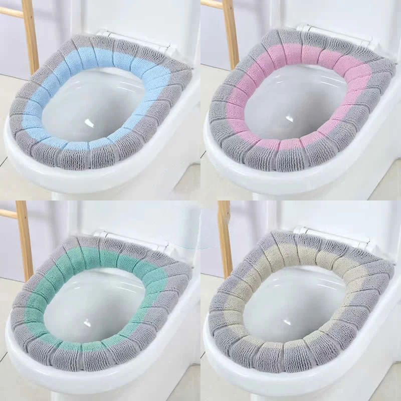 

Toilet seat cushion Nordic style thickened toilet ring universal toilet seat household two-color toilet cover