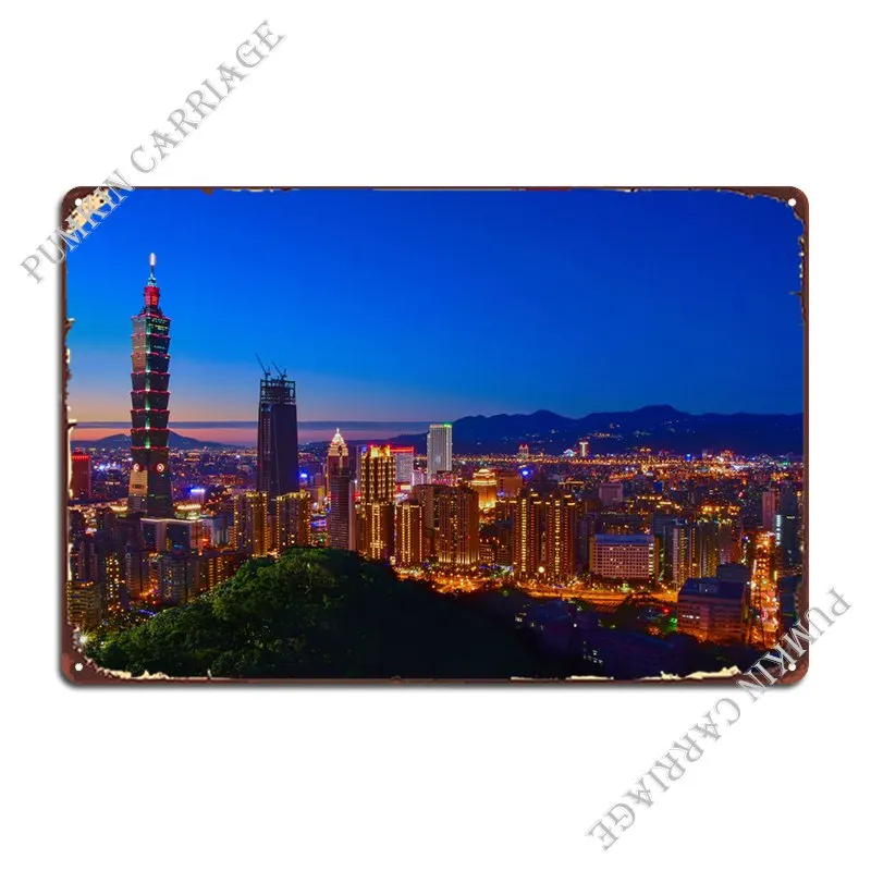 Металлический плакат с изображением Зодиака Тайбэя