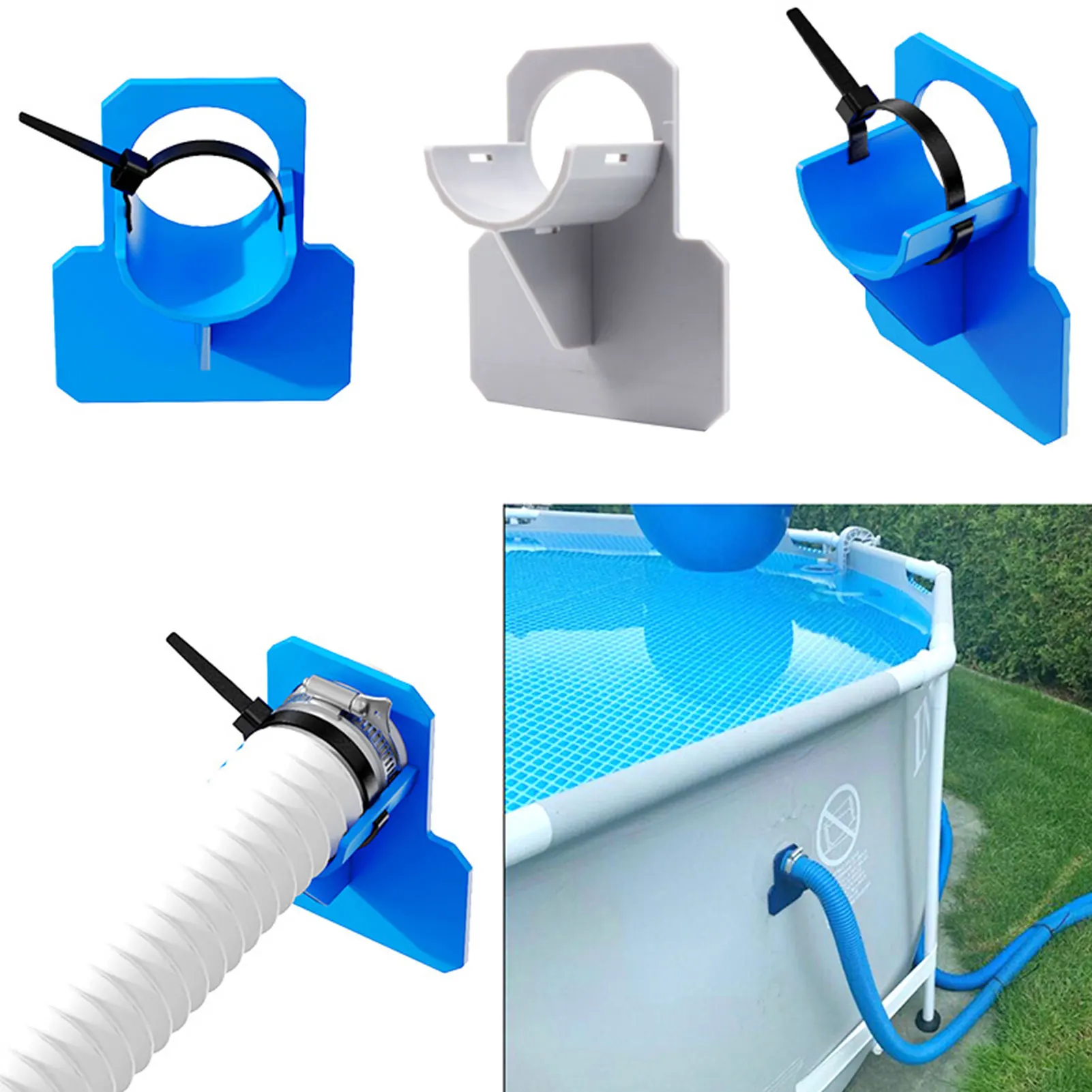 

2Pcs Swimming Pool Pipe Holders Mount Supports Pipes For Above Ground Pools Pool Accessories Preventing Pipes Sagging Accessory
