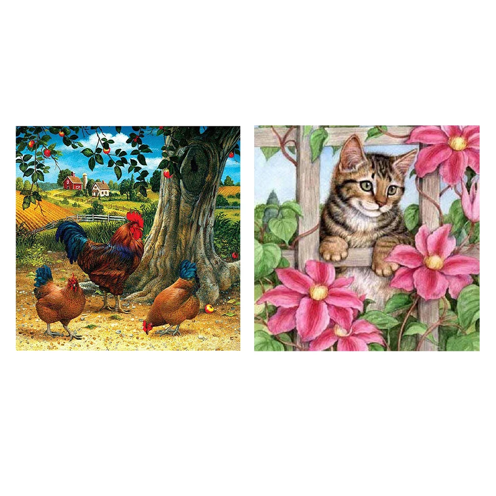 

50x50cm Animal 5D DIY Diamond Painting Kit Full Square Drill Rhinestone Mosaic Art Picture Embroidery Home Wall Decoration Gifts