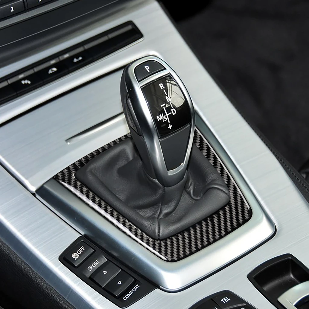 

Geniune Carbon Fiber Car Gear Shift Box Cover Trim Styling Sticker For BMW Z4 (2009-2015)