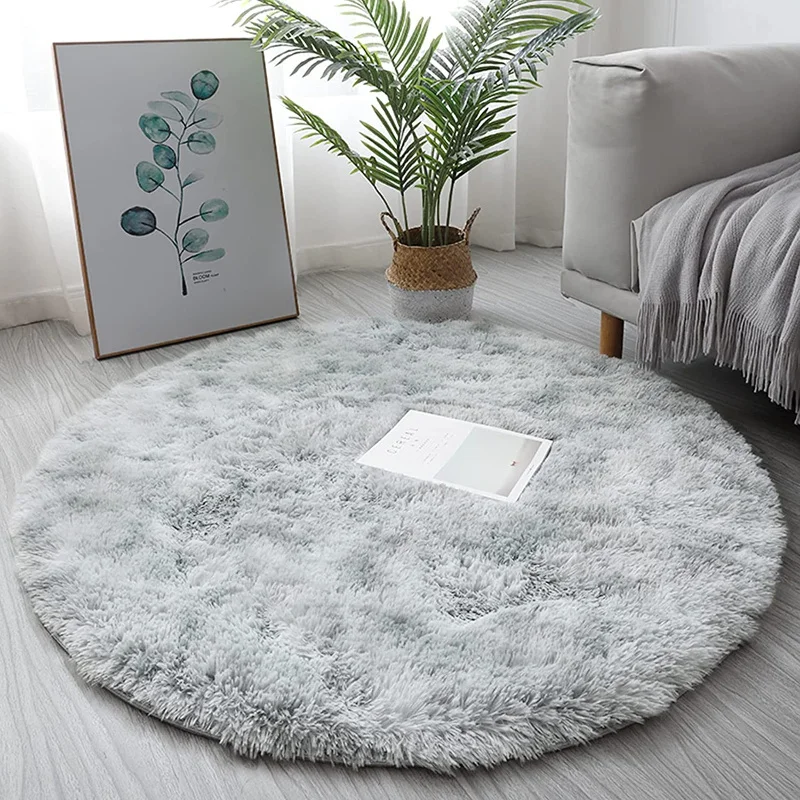 

2023 New Warm Thick Round Rug Carpets for Living Room Soft Home Decor Bedroom Kid Room Plush Decoration Salon Thicker Pile Rug