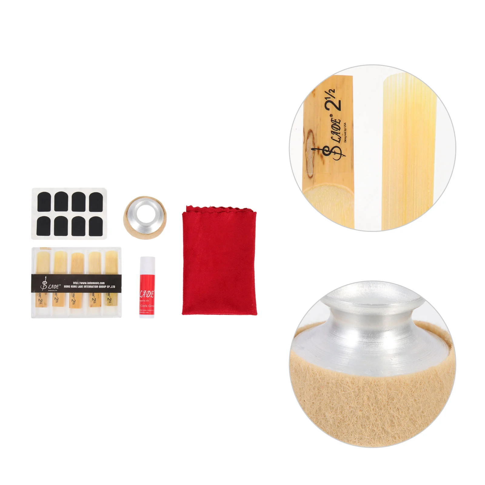 

1 Set of Soprano Saxophone Kit Saxophone Reeds Saxophone Mute Saxophone Tooth Pads