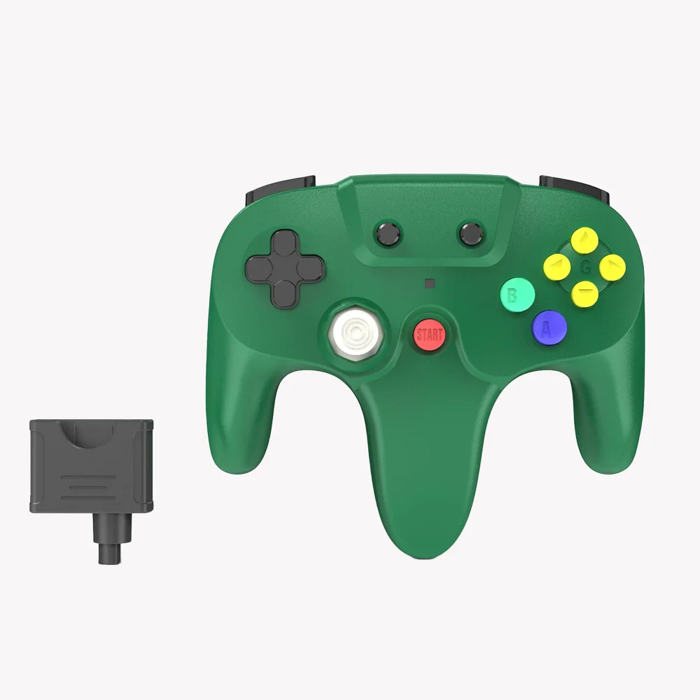 Беспроводной геймпад 2 4G для N64 контроллера консоли Nintendo 64 игровой пульт