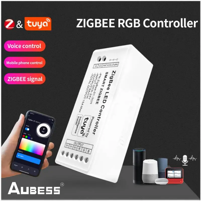 

DC 5-24V Smart Life Zigbee Led Controller Single Color/RGB/RGBW/RGBWW/RGBCCT LED Wifi Controller For Tuya Alexa Google Home