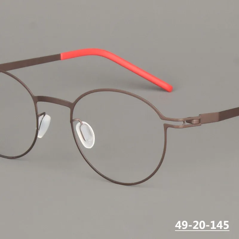 Сверхлегкая круглая оправа для очков ручной работы Германия дизайнерские