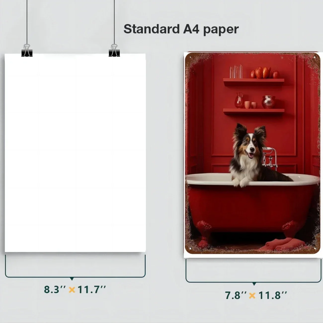 Ретро ностальгические металлические наклейки на стены с милыми животными