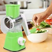 3 in 1 stainless steel manual drum slicer for kitchen food shredder for vegetables nuts rotary cheese grater rotary graters