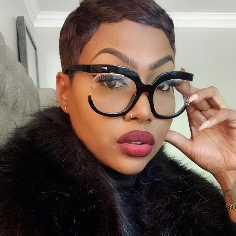 

2022 Summer New Fashion Rainbow Frame Anti-bule Glasses Female Vintage Optical Transparent Eyeglasses Female No Degree Oculos