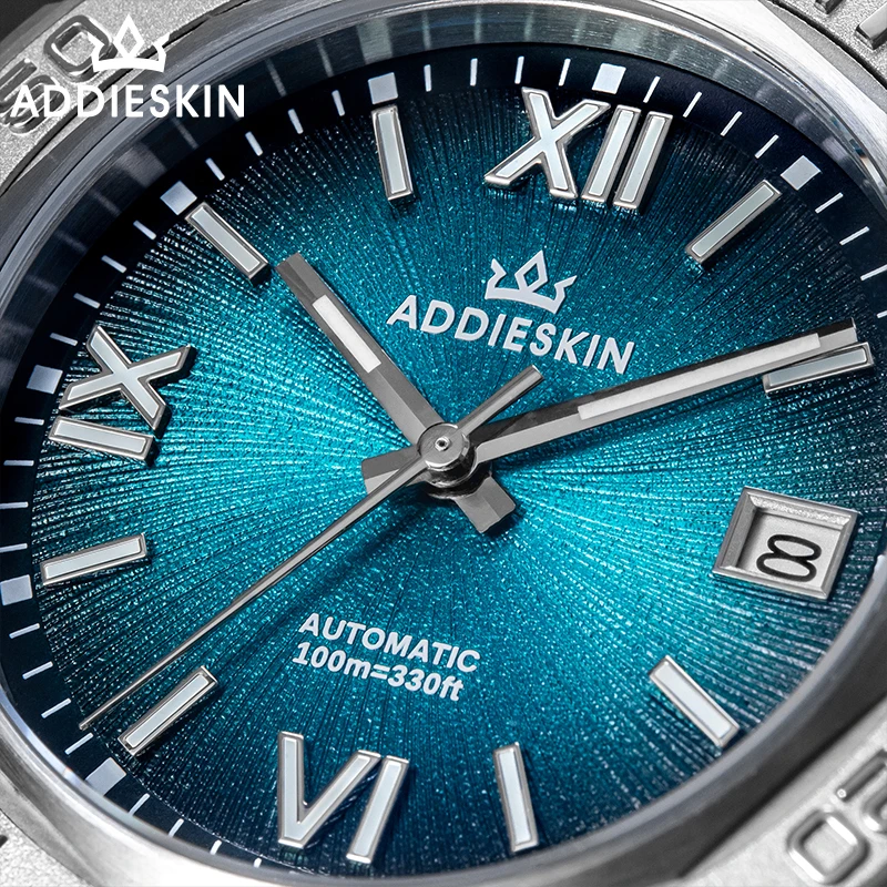 Фото AddiesKin reloj hombre K002 часы для мужчин 100 м дайверское сапфировое стекло BGW9 светящийся японский механизм 9015 механические автоматические часы №3