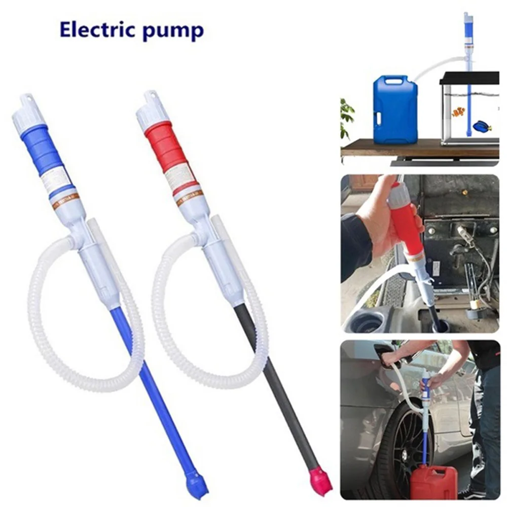 Auto Car Vehicle Portable Powered Electric Fuel Liquid Oil Transfer Pump Suction Pump Gasoline Siphone Hose Fish Tank Water Pump