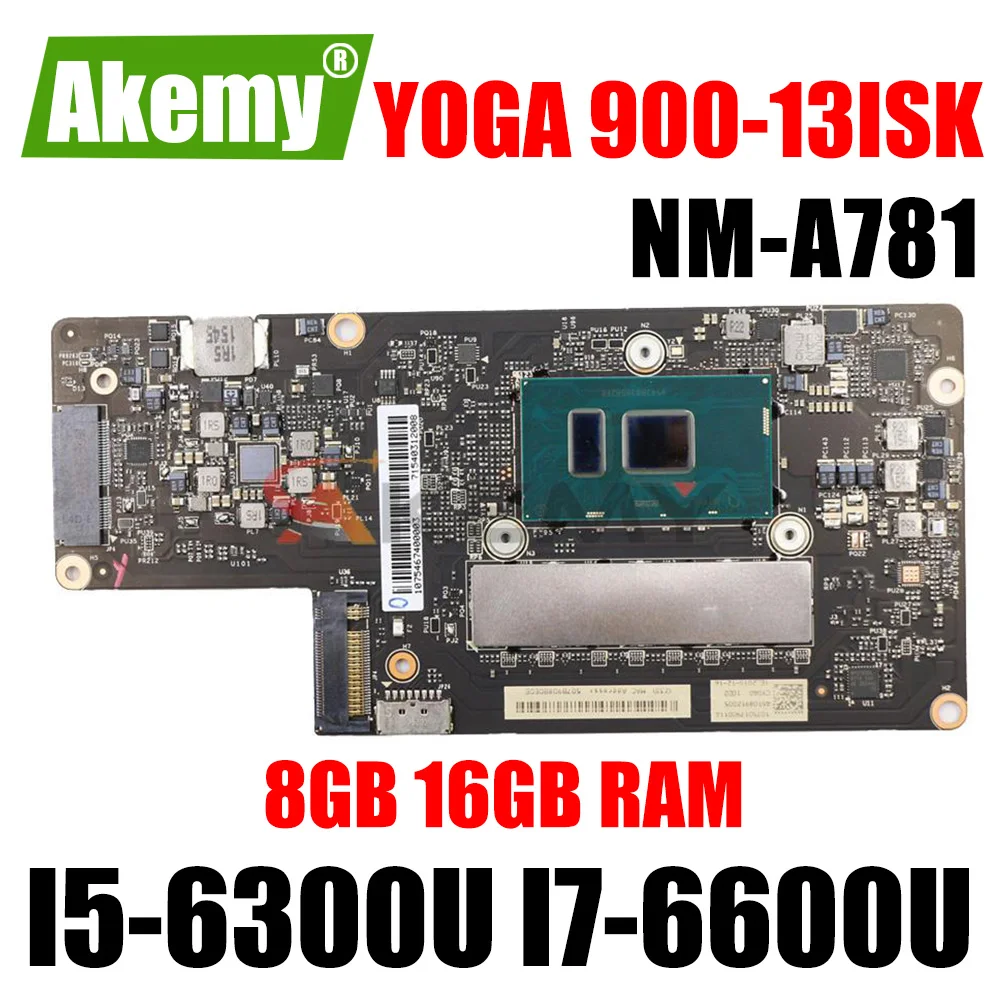 

Материнская плата для ноутбука Lenovo YOGA 900-13ISK, материнская плата стандартного стандарта CPU UMA 8 Гб 16 Гб ОЗУ, системная плата