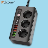 eu power strip with usb timer socket power strip 5usb charge station adapter 2m extension socket for iphone samsung xiaomi