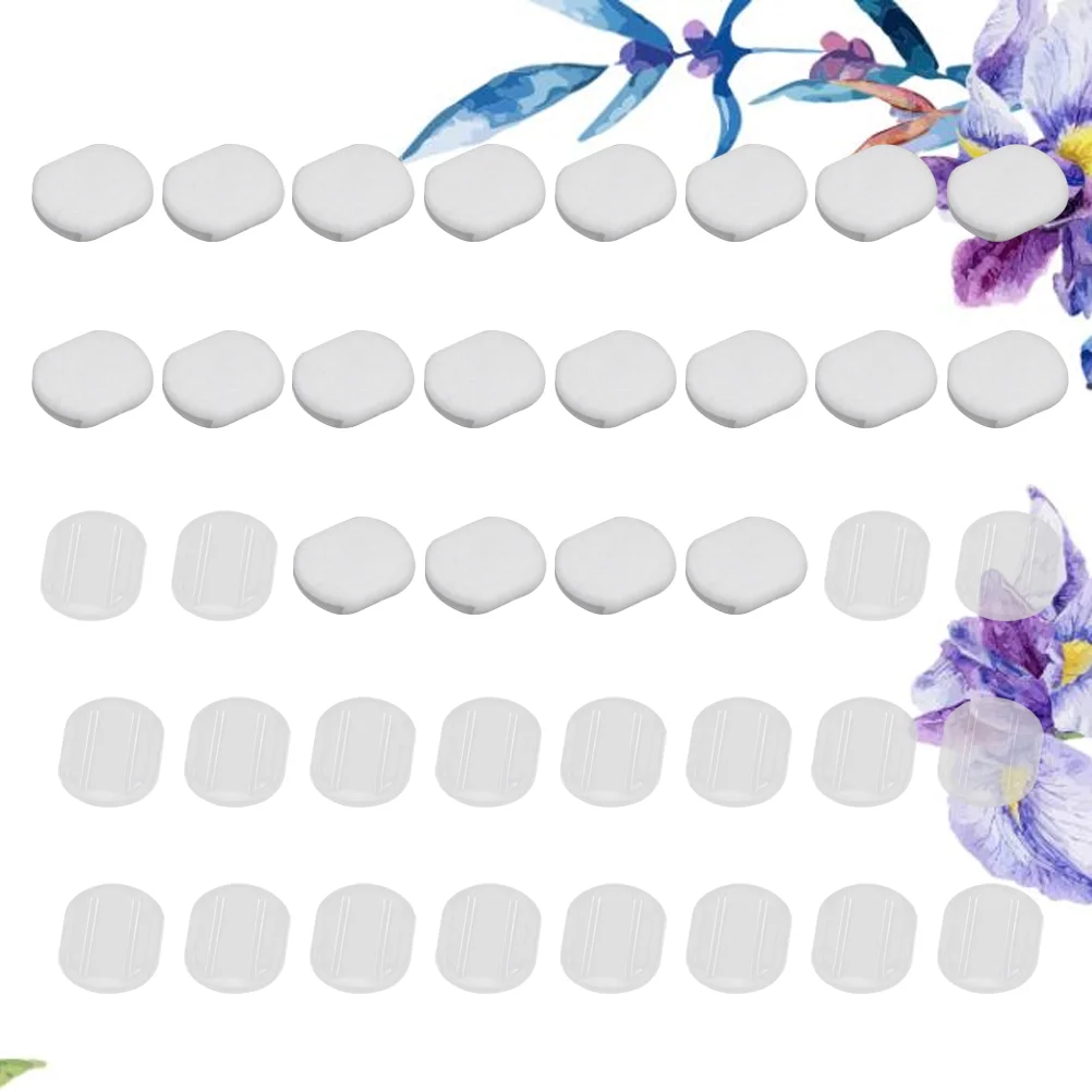 

40pcs Earring Back Pads Comfort Earring Cushions Clear Oval Earring Jewelry Back Cushions Small Size