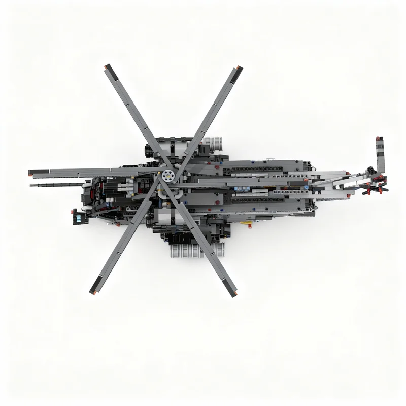 1793 детали MOC Sikorsky MH Pave Low III: Техническая модель автомобиля, конструктор, архитектурная серия, развивающая игрушка для детей, идея для самостоятельной сборки, рождественский подарок (art.: 3920dc709599c) - 3920dc709599c