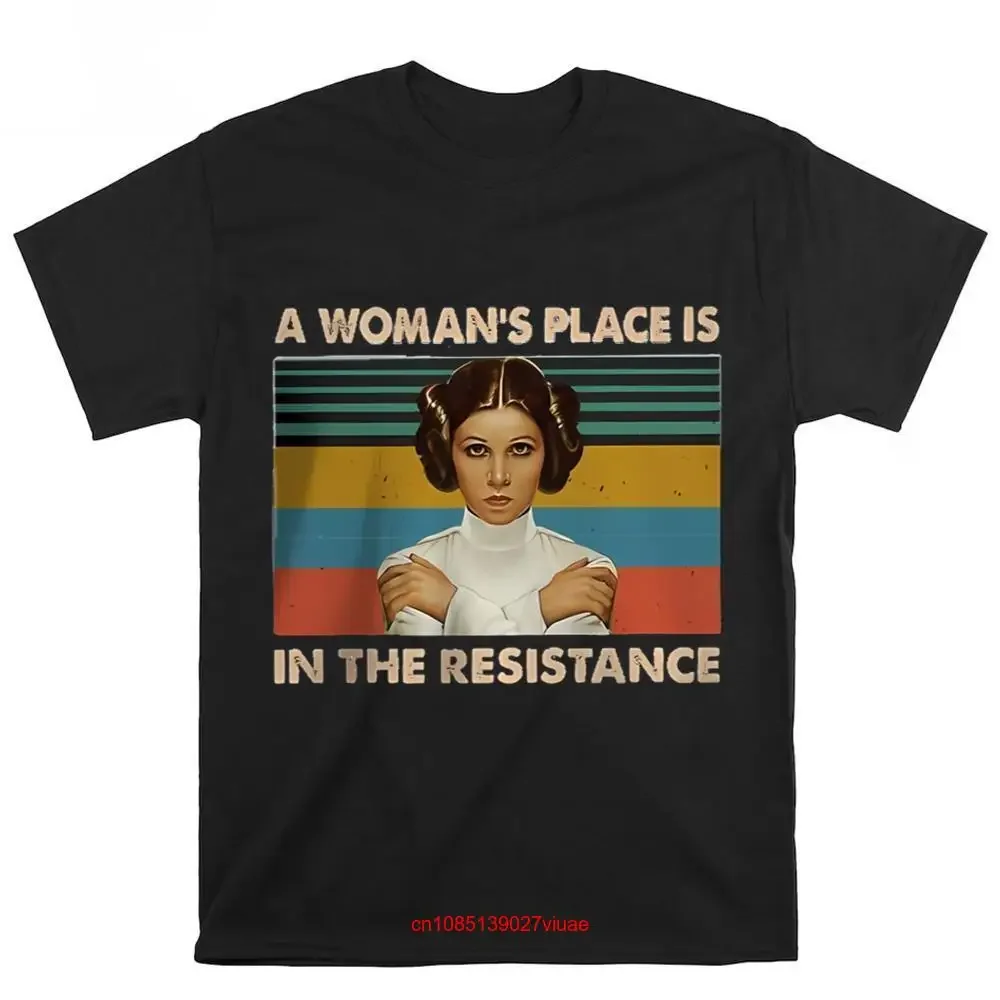 Винтажная Футболка принцессы Leia A Woman s Place находится в сопротивлении 5XL длинный