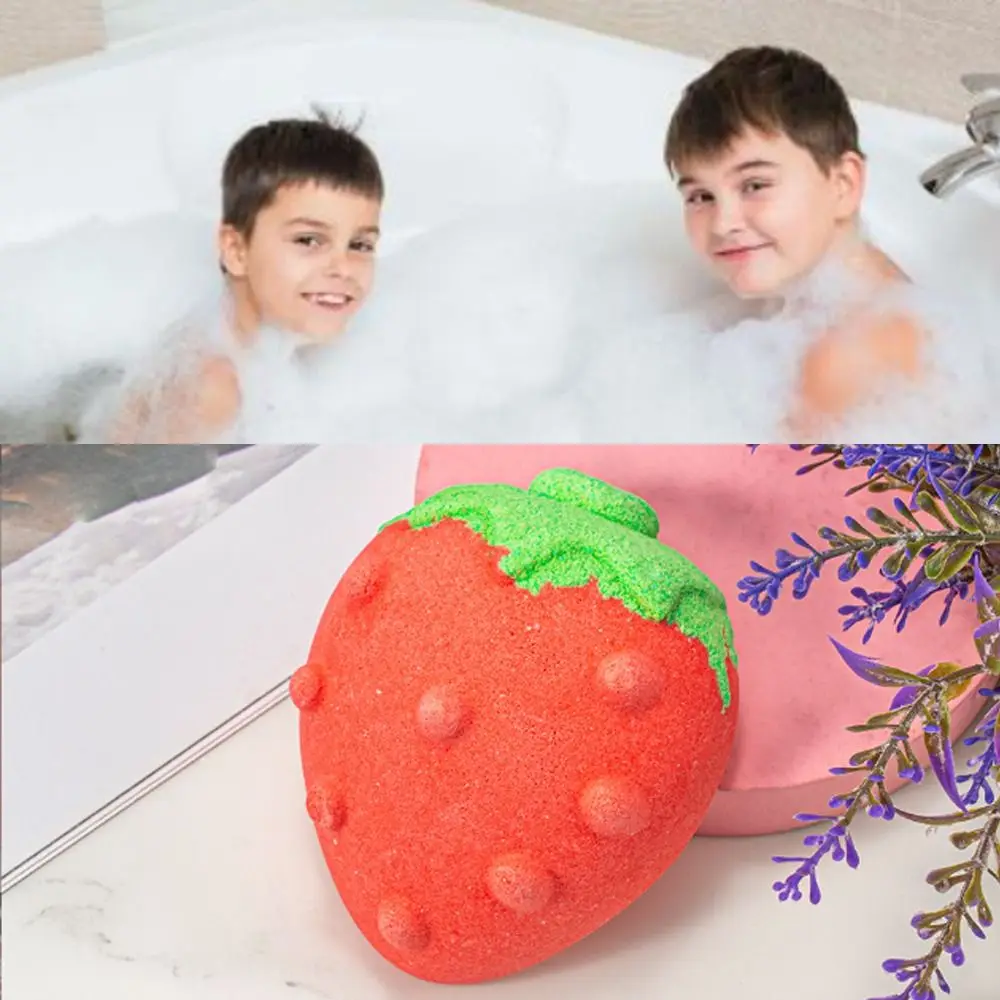 

Восхитительный аромат клубники Бомба для ванны восхитительный цвет увлажняющие гладкие соляные шарики для ванны густая пена приятная для кожи