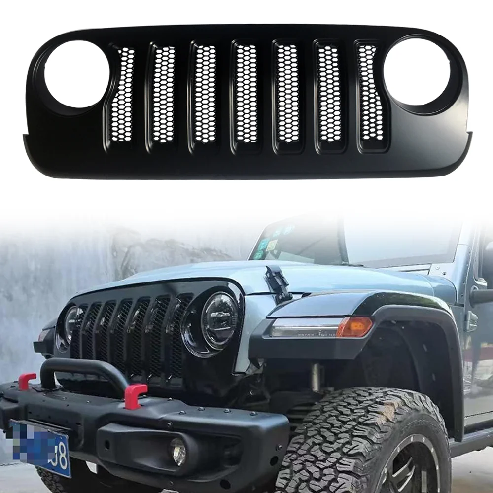 Фото Передняя решетка радиатора SXMA J373 JL Style для Jeep Wrangler JK 2007-2017 №2
