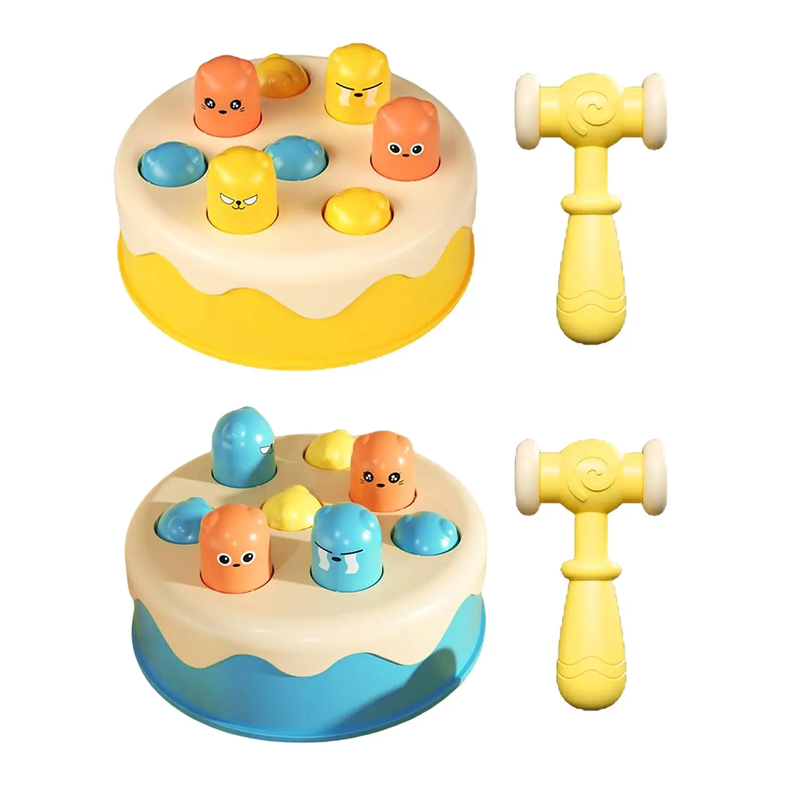 

Cute Whack A Hamster Game Hammering Interactive Toy to Practice Motor Skills