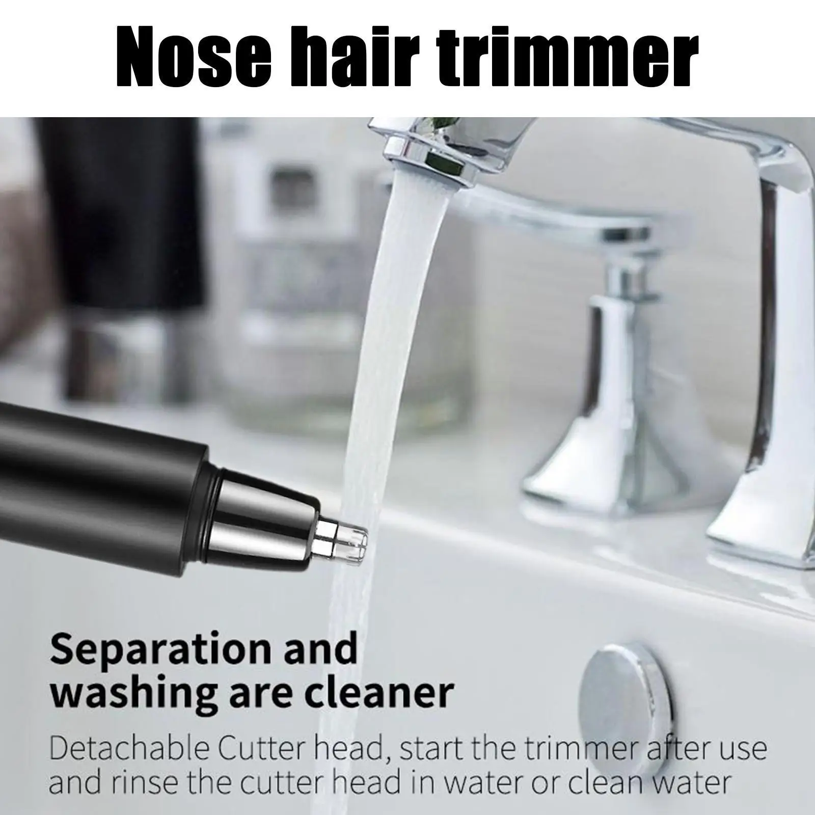 

Portable 2 in 1 Electric Nose Hair USB Charging Multi-kinetic Nose Fully Shaving Shaving Washable Trimmer Automatic J8X7
