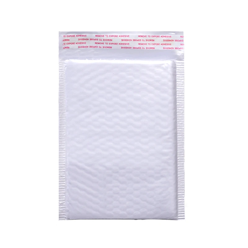 100Pcs/Lot Bubble Envelope bag white Bubble PolyMailer Self Seal mailing bags Padded Envelopes For Magazine Lined Mailer images - 6