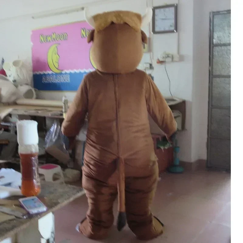 Коричневая Корова костюм талисмана взрослый быка