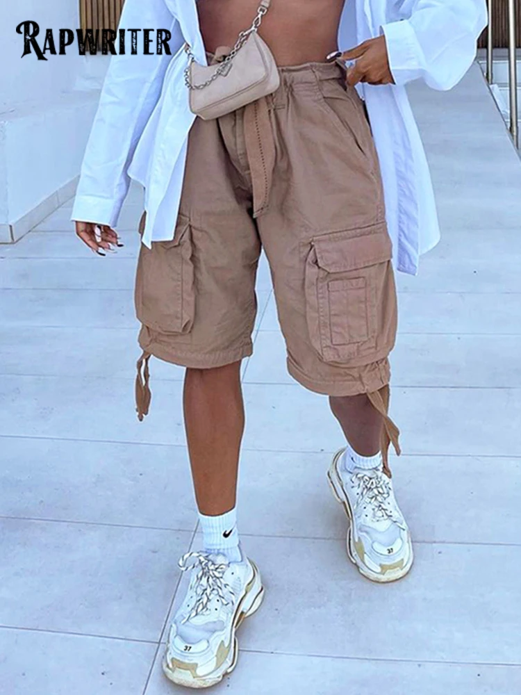 

Шорты-карго женские джинсовые с низкой посадкой, в стиле ретро