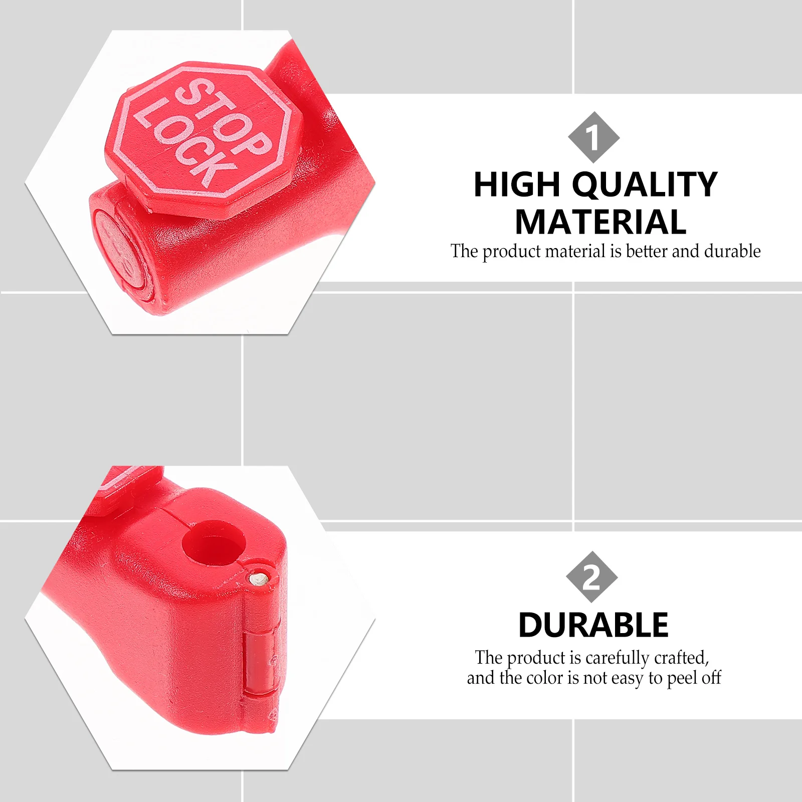 100pcs Peg Hook Lock Sturdy Premium Prime High Grade Durable Locking Tool Locking for Supermarket