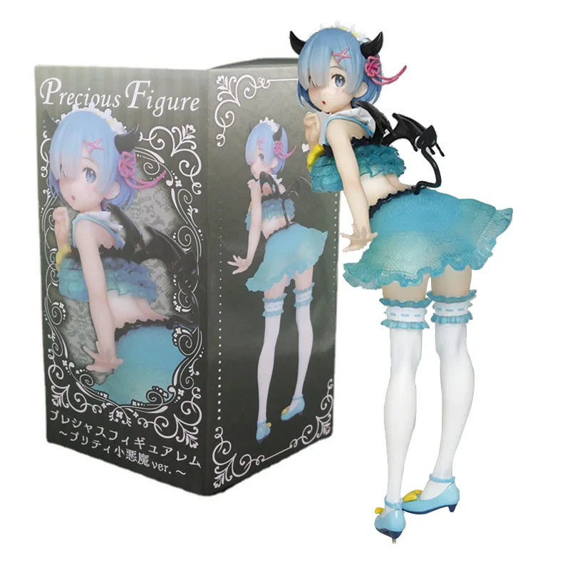 

Rem Figure Anime Re: Zero-Starting Life In Another World Swimsuit Little Devil Model Dolls Toy Girls Gift Collect Boxed 21Cm