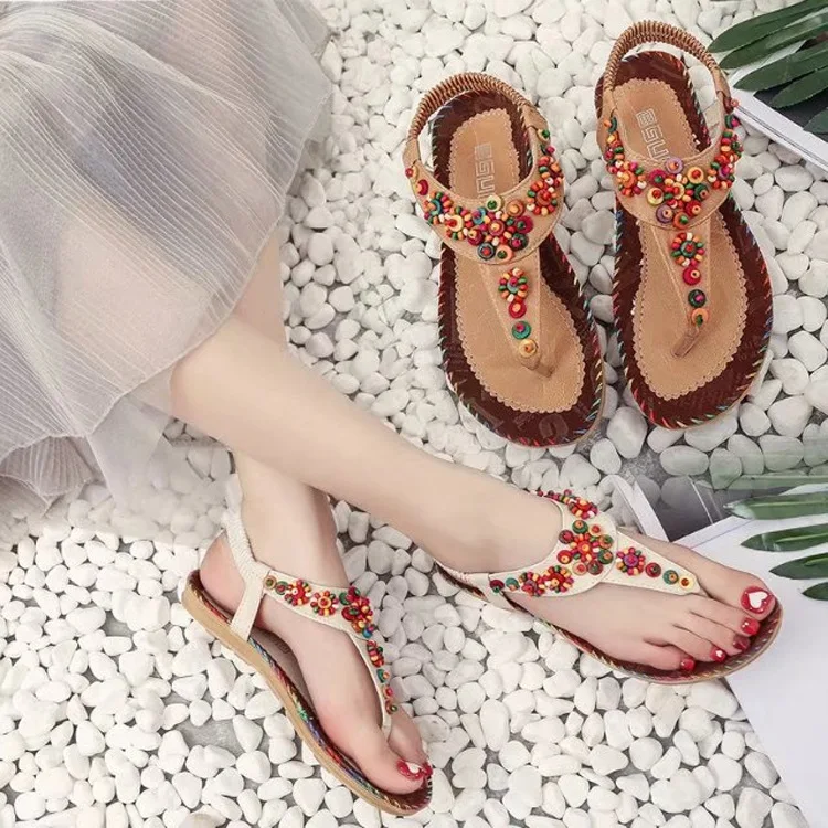 

2022 Faux Leather Toe Post Buckle Real Suede Comfort Insole Slip On Cork Effect Chunky Soles Flip Flops Summer Sandals Women
