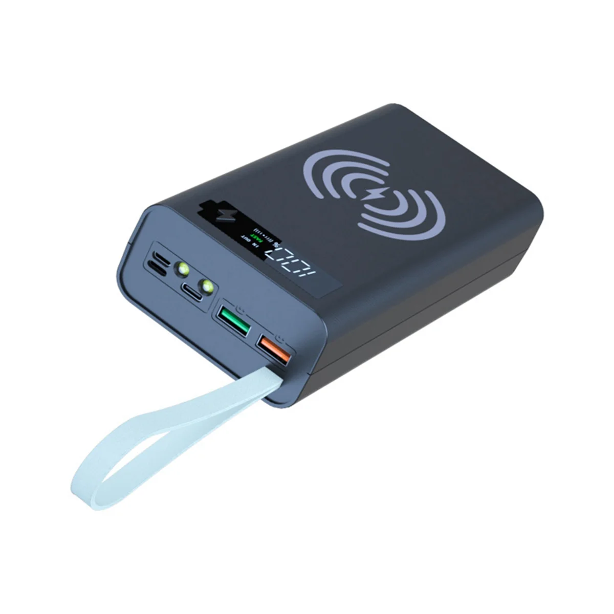 

2X 12X18650 Charging Battery Case Welding Free Battery Storage Box DIY Power Bank Case T12 with Light Box