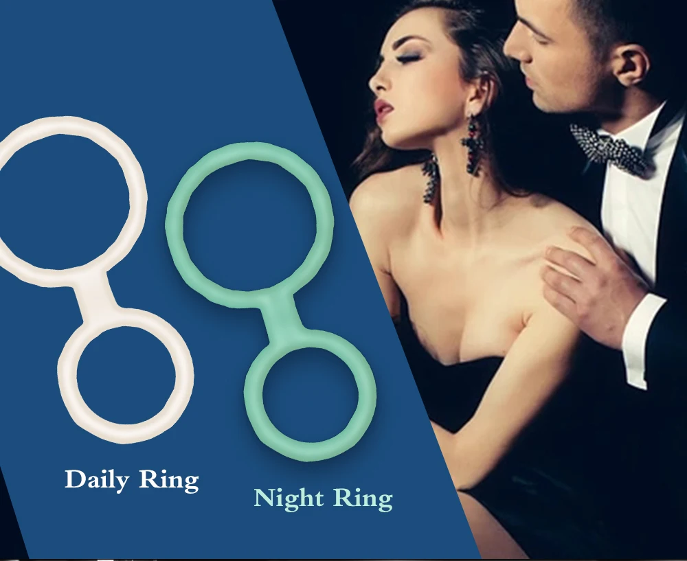 Мужское силиконовое кольцо для пениса с задержкой эякуляции, ограничителем семенного мешка и растяжкой яичек Nillo Pene Секс-игрушки для мужчин.