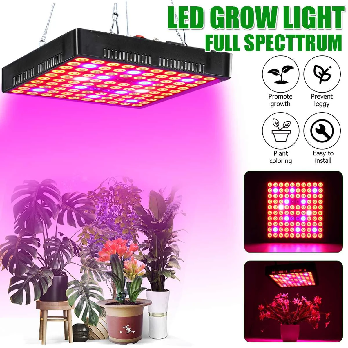 

3000W LED Grow Light Full Spectrum Phytolamp Plants lamp Tent Greenhouse Hydroponic Seedlingg Flower Vegetables AC85-265V