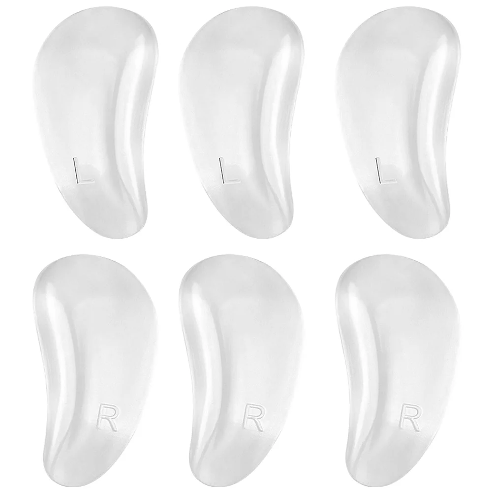 3 пары клейких подушек для поддержки свода стопы при плоскостопии гелевые