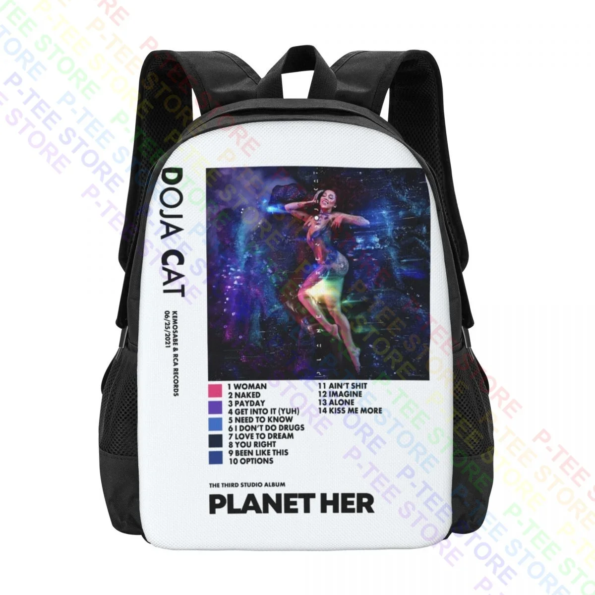 Рюкзак Doja с изображением кошки планеты ее планет большой емкости модный новый