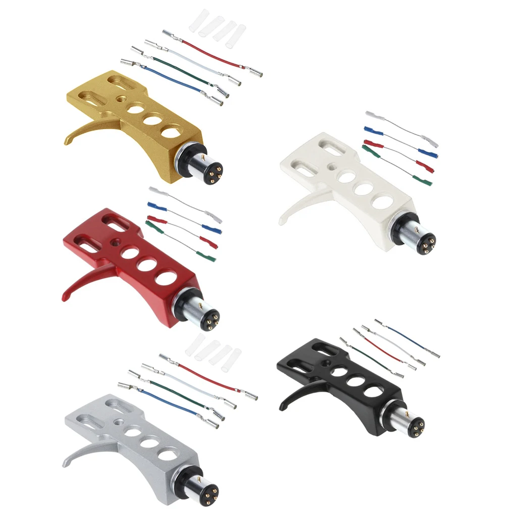

Turntable Headshell Mount Universal LP Phono Cartridge Replacement Phonograph Head Holder Stylus Lead Wire