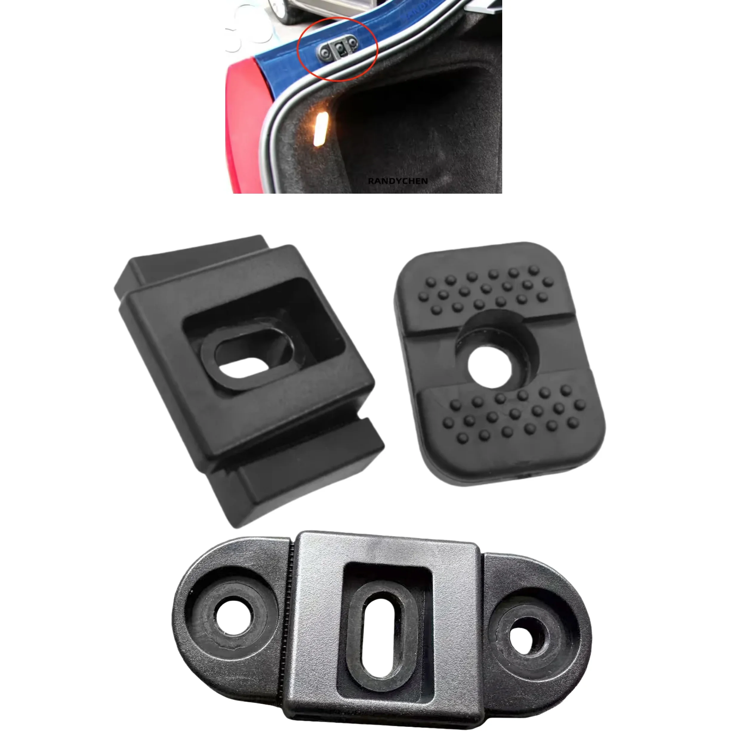 Фото Резиновый буферный блок для багажника автомобиля VW ID.4 Arteon Tayron Lamando Skoda Octavia Superb 2007-2021 №1