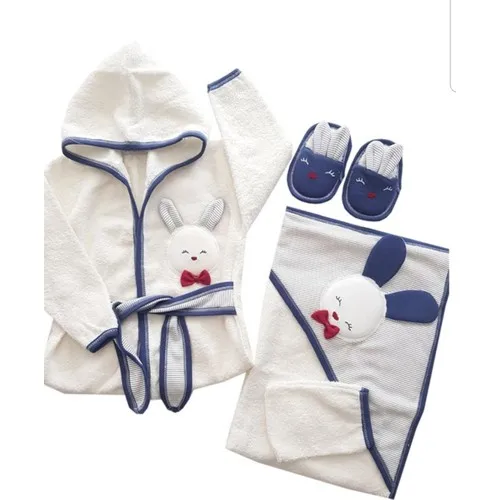 Rabbit 4 Piece Bathrobe Set Baby Boy