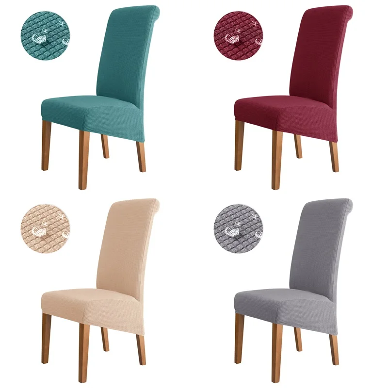 

Водоотталкивающий флисовый Чехол для стула, эластичные съемные чехлы для обеденных стульев, протектор стула для свадебного банкета, гостин...