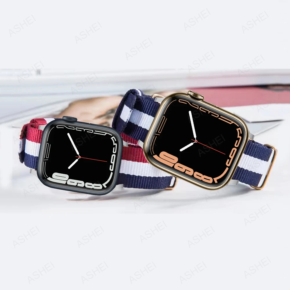 

correa For Apple Watch 7 Strap 45mm 41mm soft nylon bracelet for iwatch se applewatch serie 7 6 5 4 44mm 40mm 3 42mm 38mm band