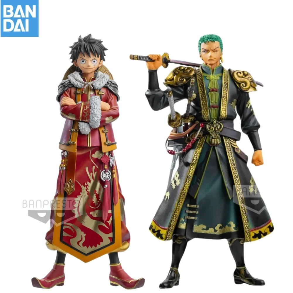 

Оригинальная фигурка Bandai Glazovin из аниме, цельная фигурка DXF Luffy Roronoa Zoro, экшн-фигурка, игрушки для детей, подарок, модель в китайском стиле, подарок