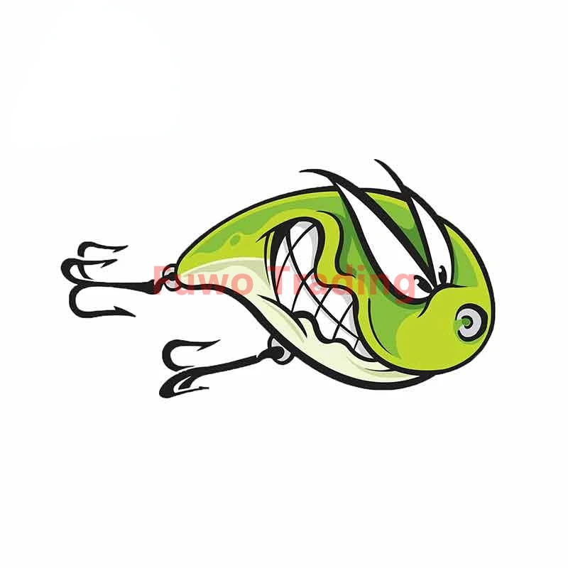 

Fuwo Trading Car Sticker Fishing Lure Funny Car Stickers Boutique Decal Bumper Camper Yacht Exterior Decor Car Accessories PVC