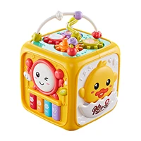 babies activity cube early educational 6 sides activity cube toy for toddlers children three modes of learning music game safe