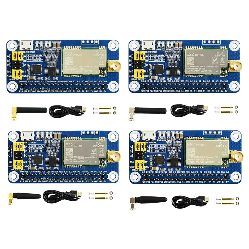 

Lora HAT For Raspberry Pi Series Boards Frequency Band Communication Module Support Data Transmission