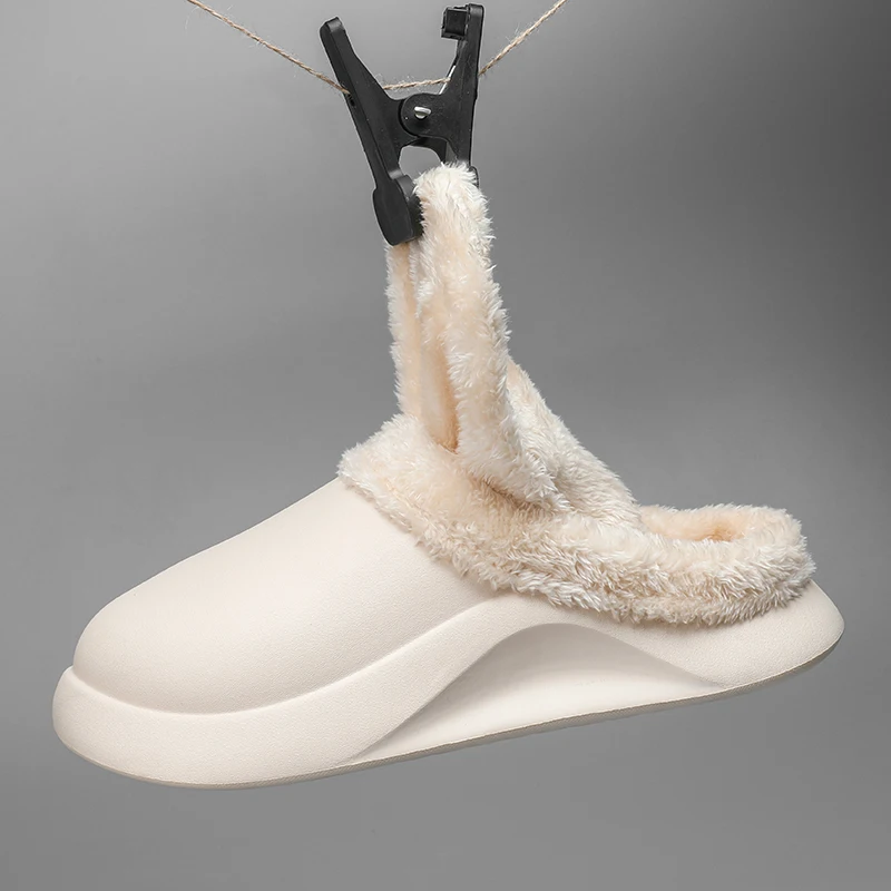 Sandals Women Plush EVA Slippers Household Winter Non-slip Men's Indoor Shoes Unisex Indoor Plus Size Warm Slippers