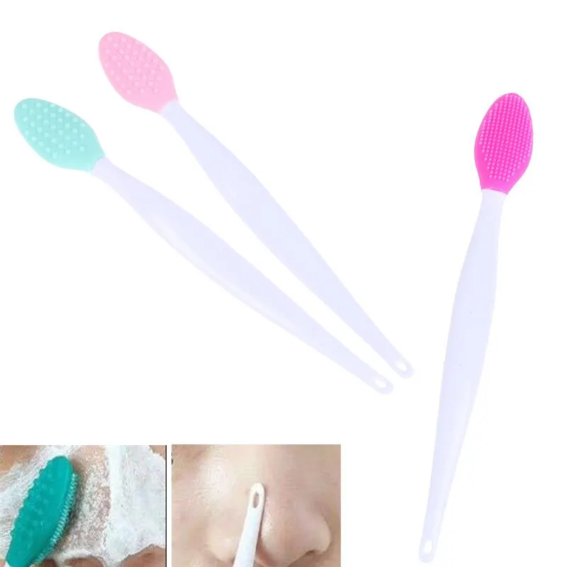 

1pc Silicone Wash Face Exfoliating Blackhead Facial Cleansing Brush Beauty Skin Care Tool Facial Cleaning Brush 3 Colors